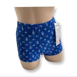 Zuliana Size S/M Blue Anchor Print Cheeky Shorts. New With Tags